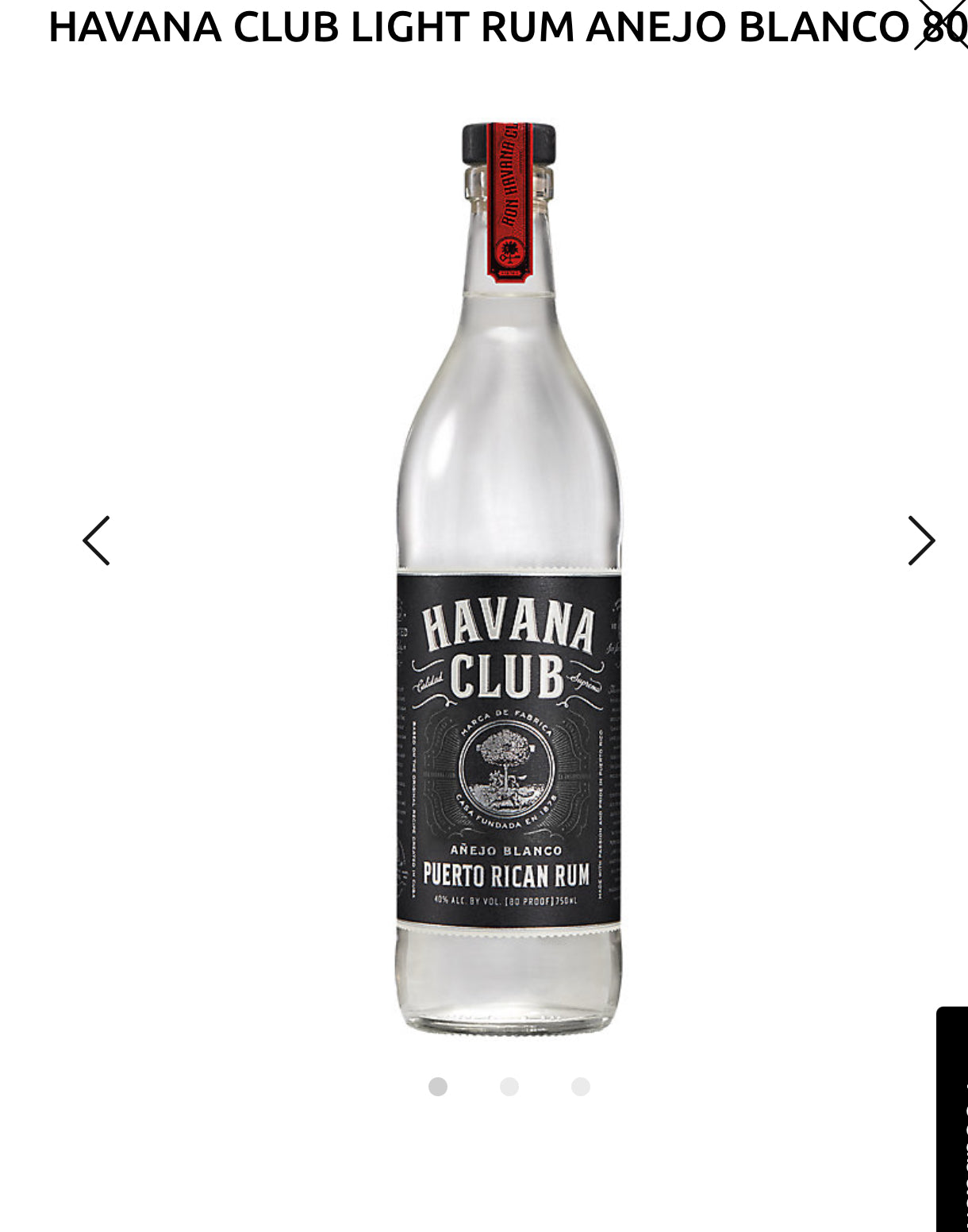 Havana Club Light Rum Anejo Blanco 80