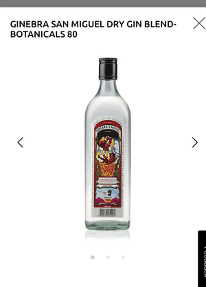 Ginebra San Miguel Dry Gin 80