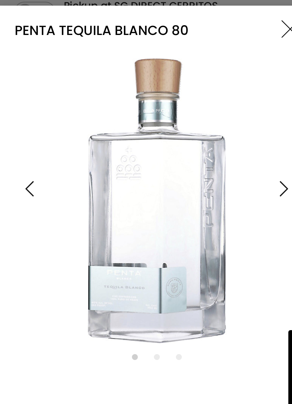 Penta Tequila Blanco 80