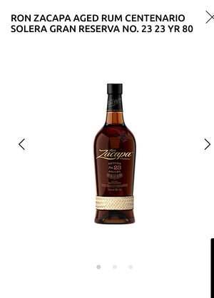 Ron Zacapa Aged Rum Centenario Solera Gran Reserva No. 23 23 Yr 80