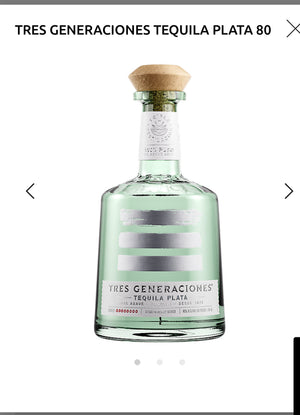 Tres Generaciones Tequila Plata 80