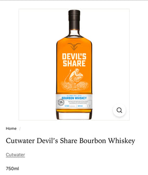 Cutwater Devil’s Share Bourbon Whiskey