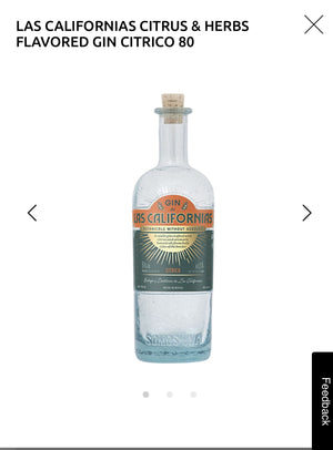 Las Californias Citrico Gin 80