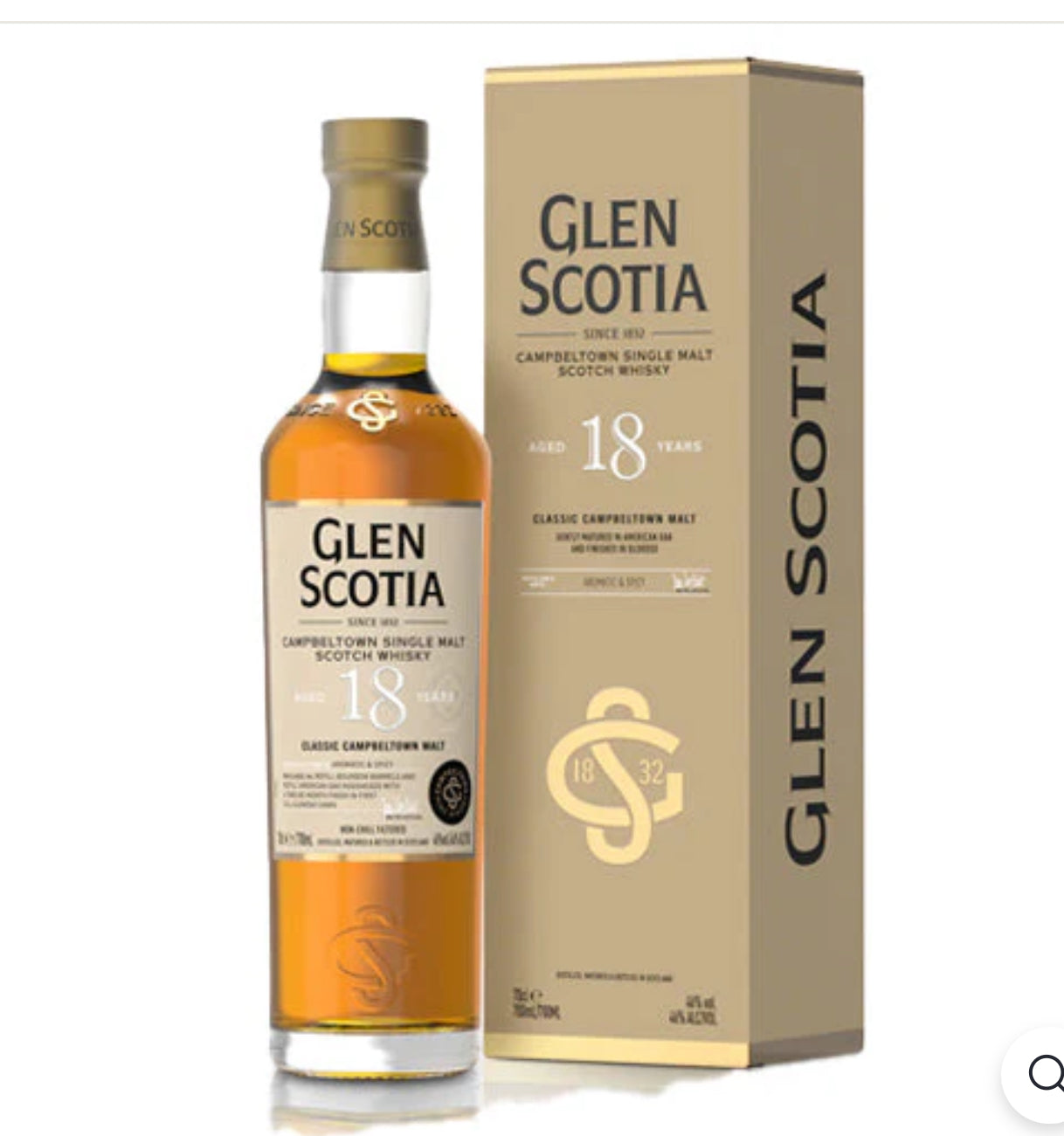 Glen Scotia Single Malt Scotch 18 Yr 92