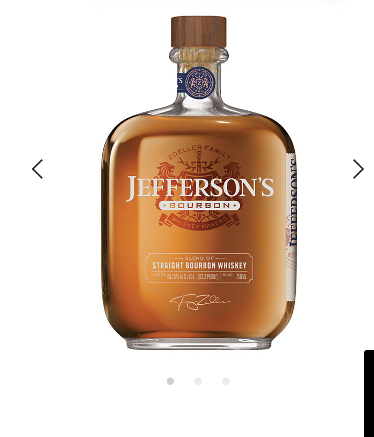 JEFFERSON'S STRAIGHT BOURBON 8 YR