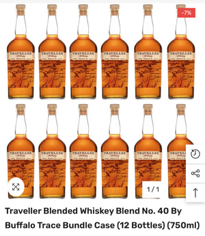 TRAVELLER WHISKEY BLENDED WHISKEY 12 bottle bundle