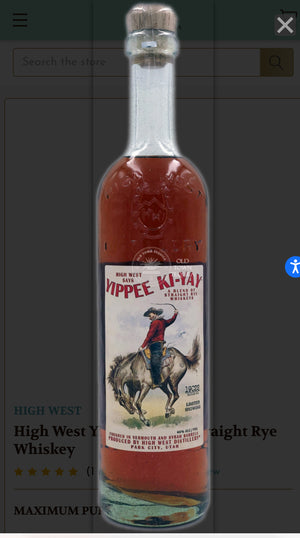 High West | Yippee Ki-Yay Straight bourbon, whiskey