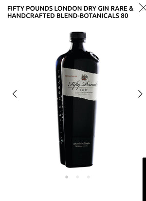 Fifty Pounds London Dry Gin Rare & Handcrafted 87