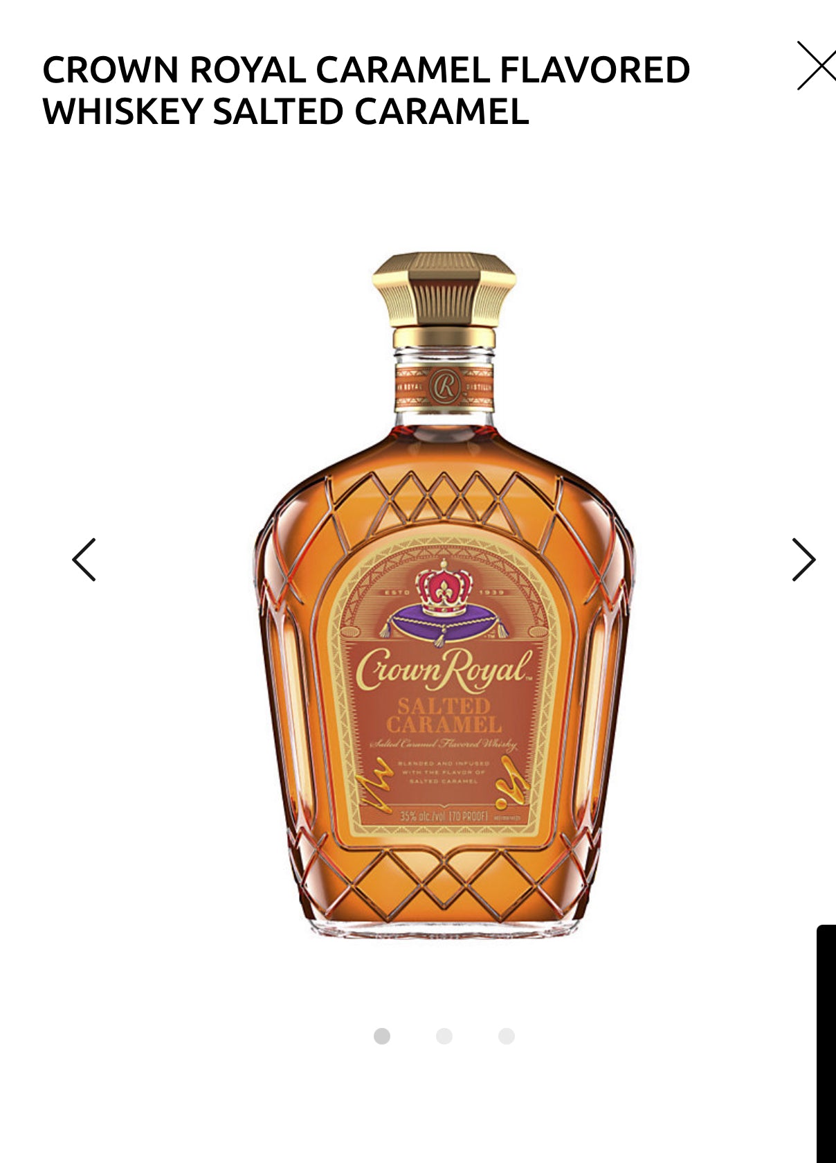 Crown Royal Flavored Whisky-Canadian Salted Caramel 70