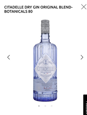 Citadelle Dry Gin Original 88 1L