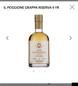 POGGIONE GRAPPA RISERVA 4 YR