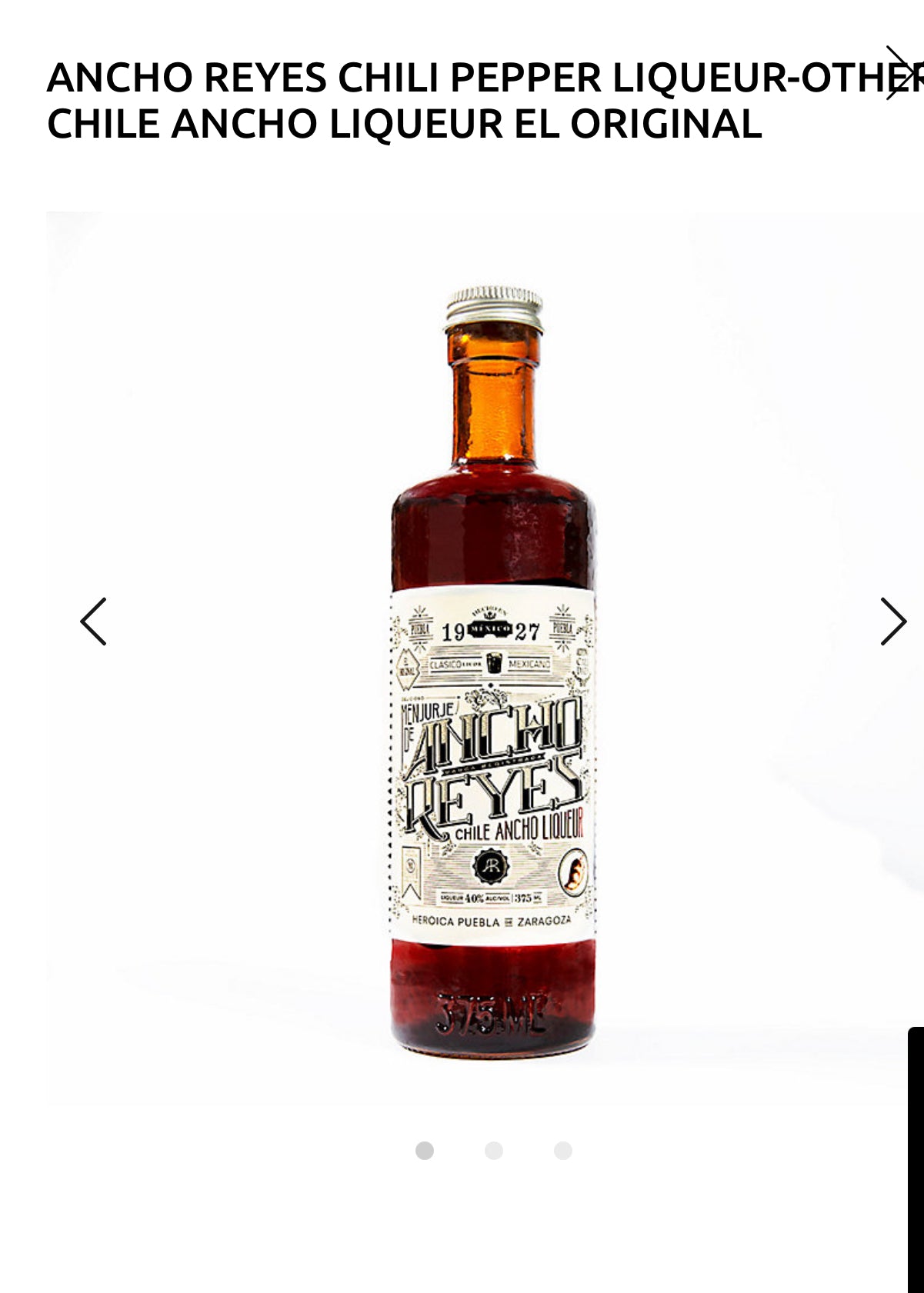 Ancho Reyes Chile Ancho Liqueur El Original