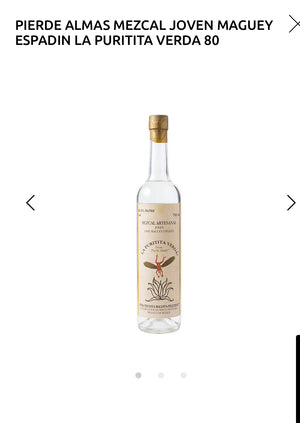 Pierde Almas Mezcal Joven Maguey Espadin La Puritita Verda 80