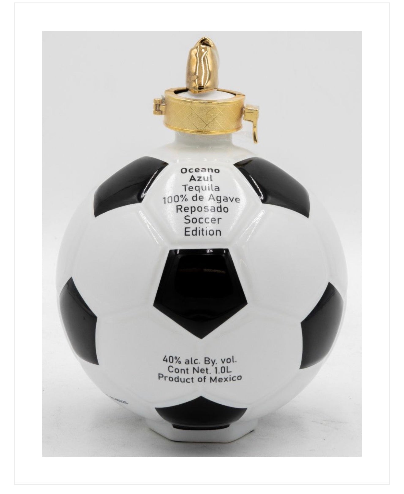 Oceano Azul Soccer Ball Reposado Tequila 1L