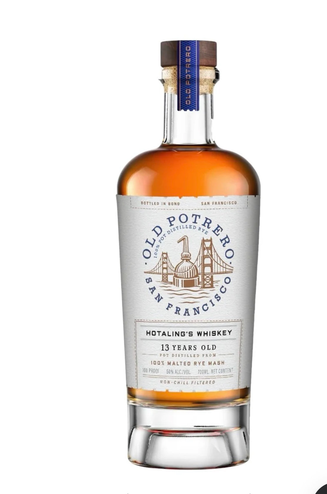 Old Potrero Rye Malt Whiskey Hotaling's Whiskey 13 Yr 100