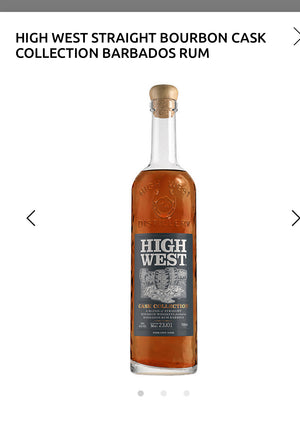 High West Straight Bourbon Cask Collection Barbados Rum 100