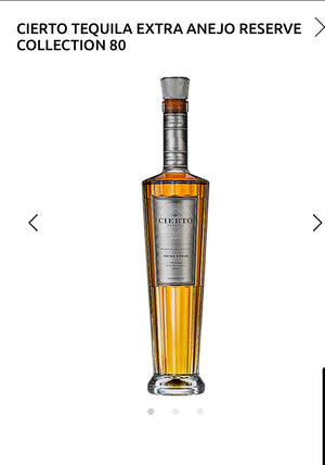 Cierto Tequila Extra Anejo Reserve Collection 80