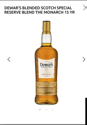 Dewar's Blended Scotch Special Reserve Blend The Monarch 15 Yr 80 1L