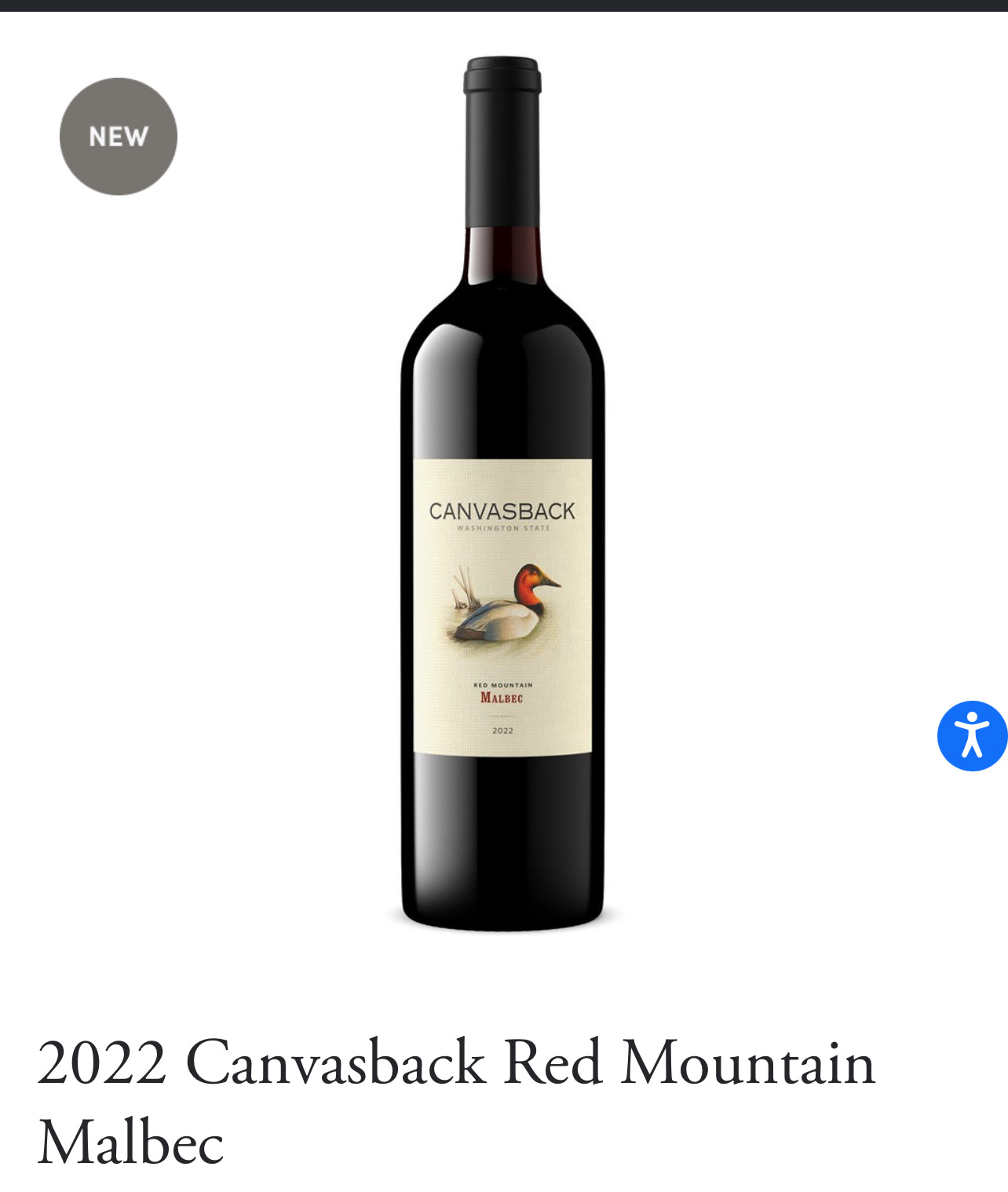 2022 Canvasback Red Mountain Malbec