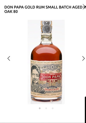 Don Papa Gold Rum Small Batch Aged In Oak 80