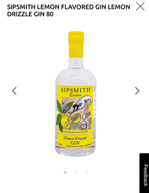 Sipsmith Lemon Drizzle Gin 80.8