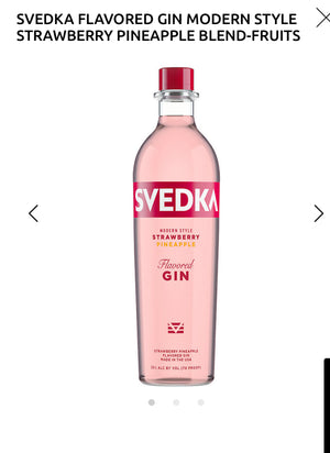 Svedka Modern Style Strawberry Pineapple Flavored Gin 70