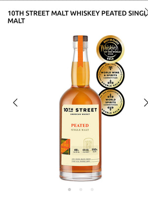 10th Street American Whiskey Peated Single Malt 92