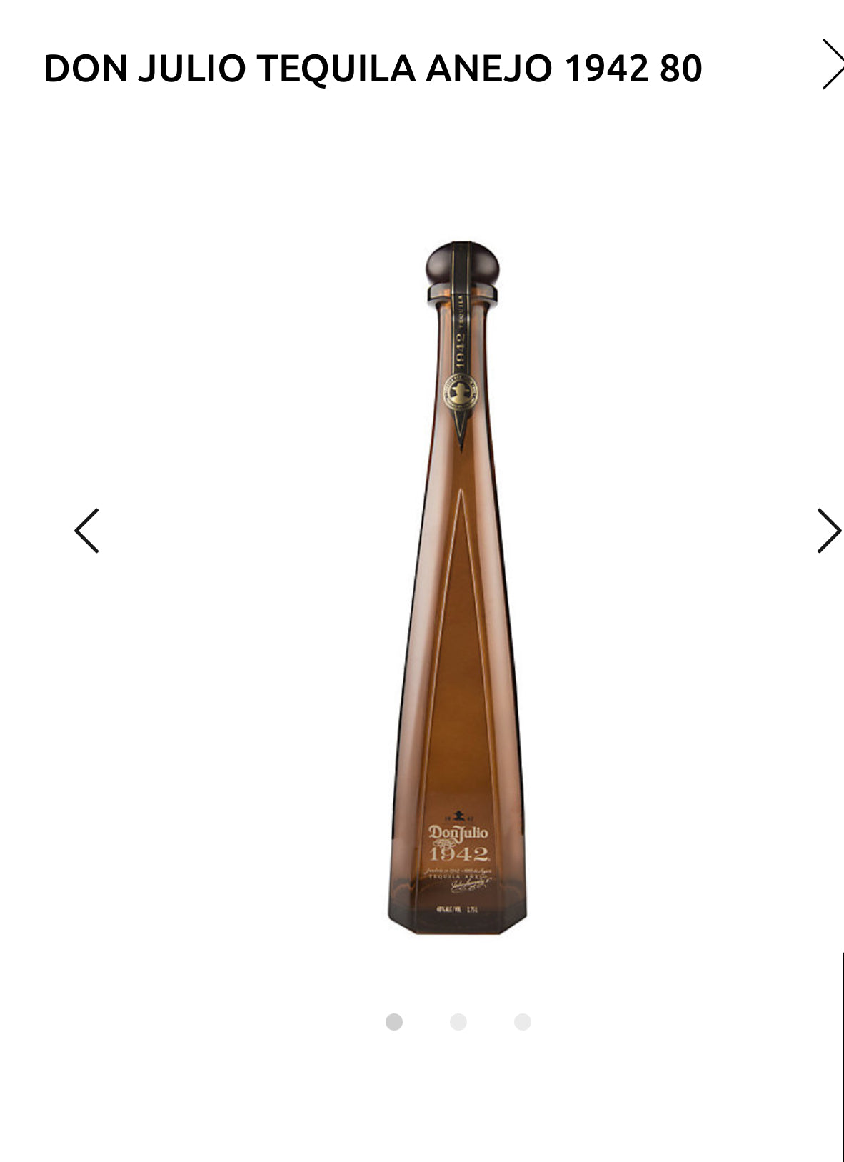 Don Julio Tequila Anejo 1942 80 1.75 ml
