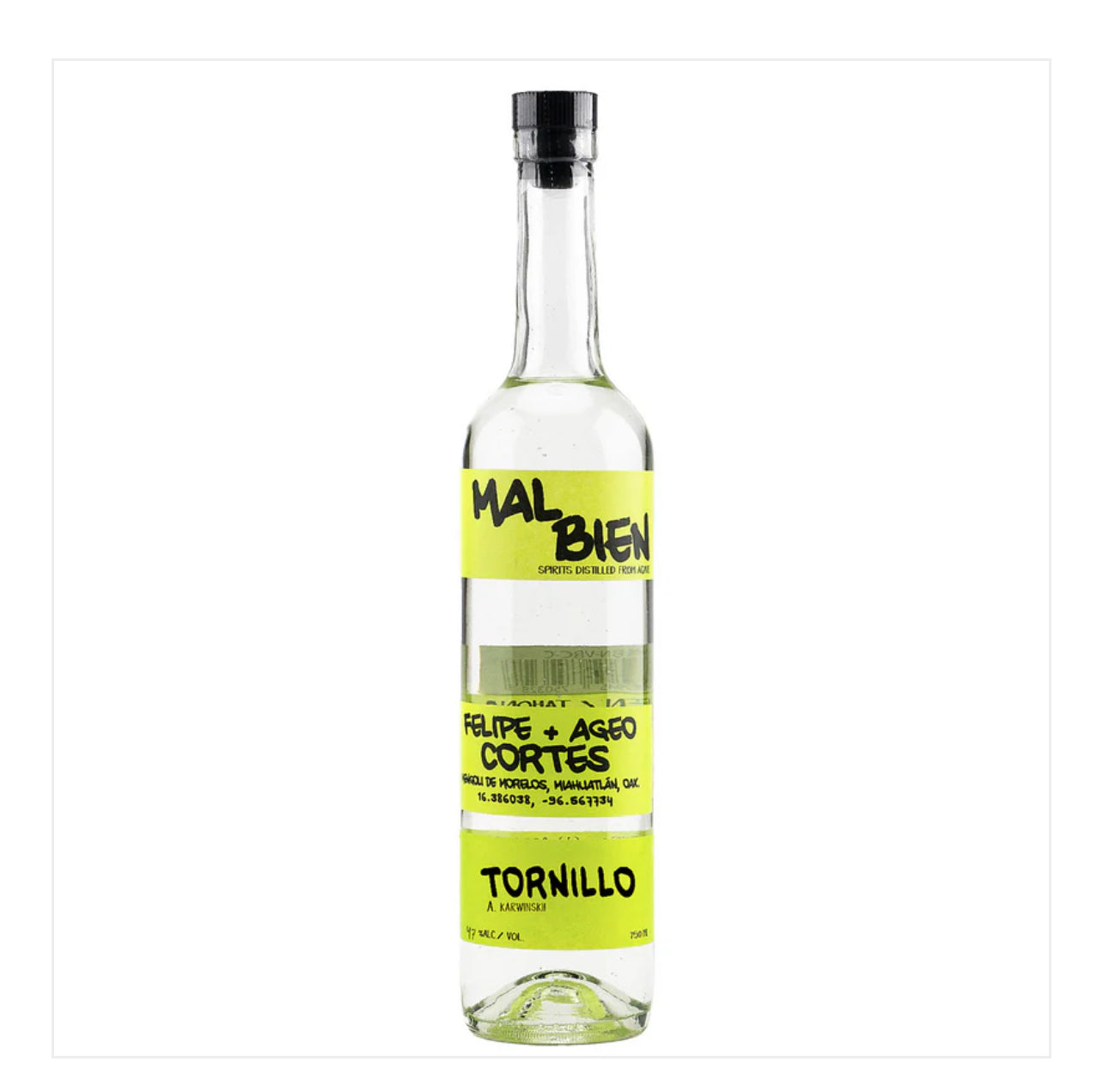 Mal Bien Mezcal Tornillo Felipe Ageo Cortes 90.2