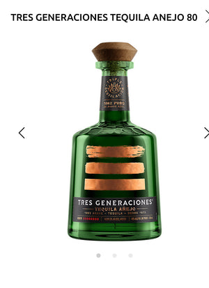 Tres Generaciones Tequila Anejo 80