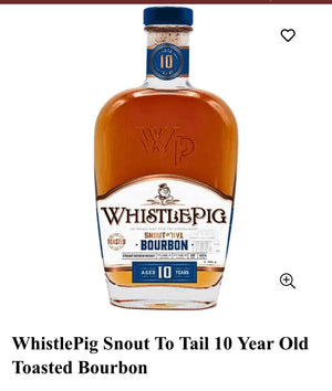 Whistlepig Bourbon Snout To Tail Toasted Barrel Aged 10 Yr 88