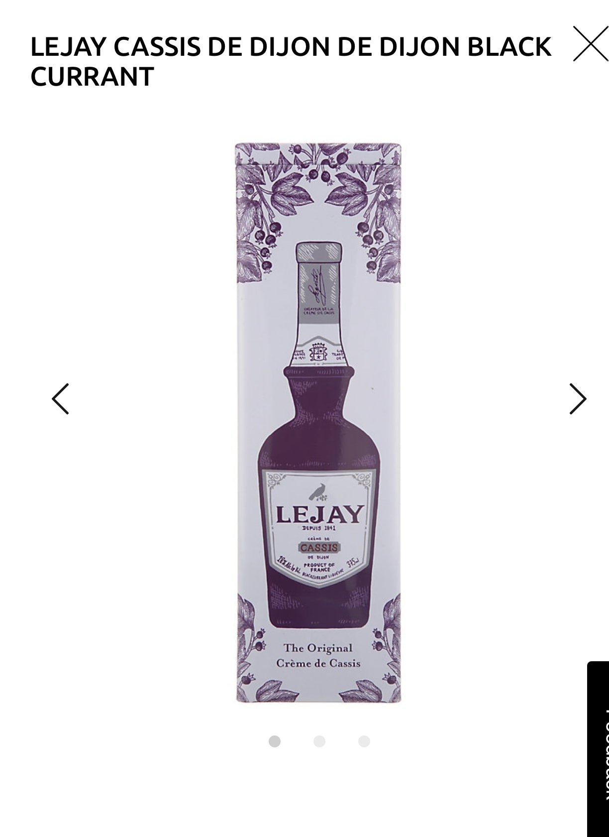 Lejay Cassis De Dijon De Dijon 36
