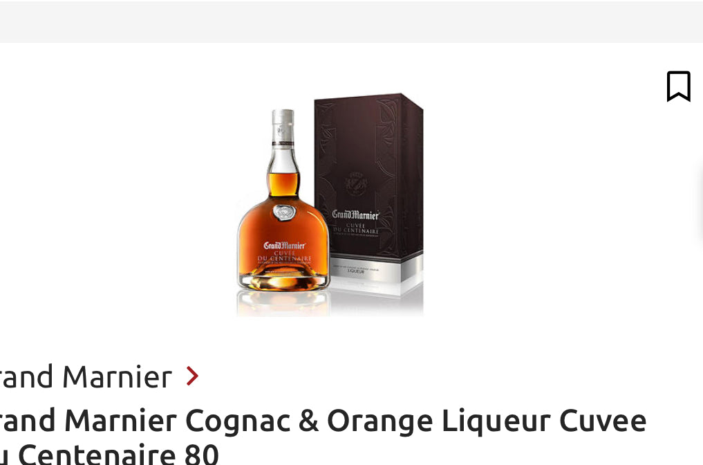 Grand Marnier Cognac & Orange Liqueur Cuvee Du Centenaire 80