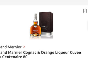 Grand Marnier Cognac & Orange Liqueur Cuvee Du Centenaire 80