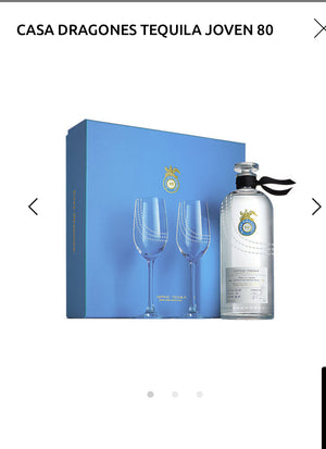 Casa Dragones Tequila Joven 80 W/ 2 Glasses