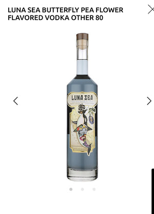 LUNA SEA BUTTERFLY PEA FLOWER FLAVORED VODKA OTHER 80
