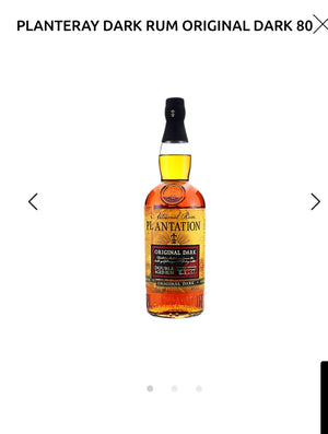 Planteray Dark Rum Original Dark 80 1L