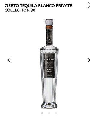 Cierto Tequila Blanco Private Collection 80