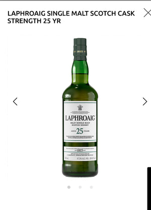 Laphroaig Single Malt Scotch Cask Strength 25 Yr 94.6