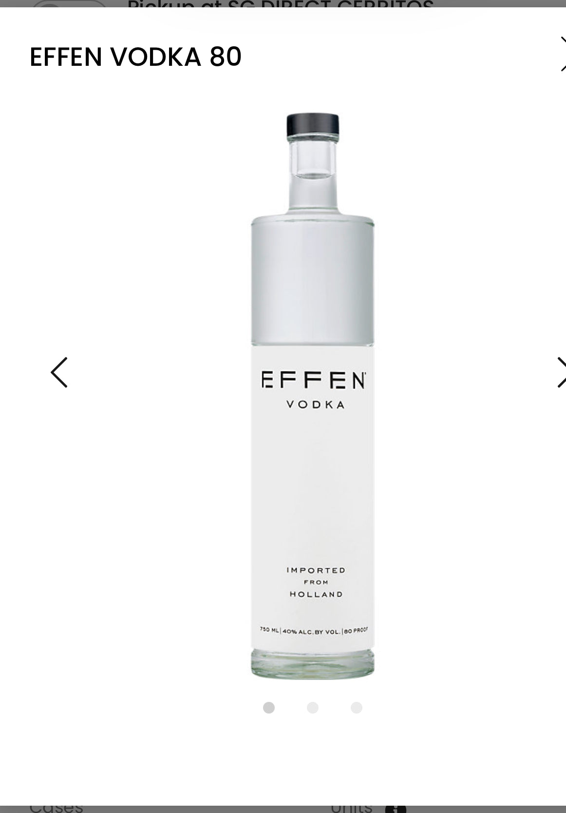Effen Vodka 80