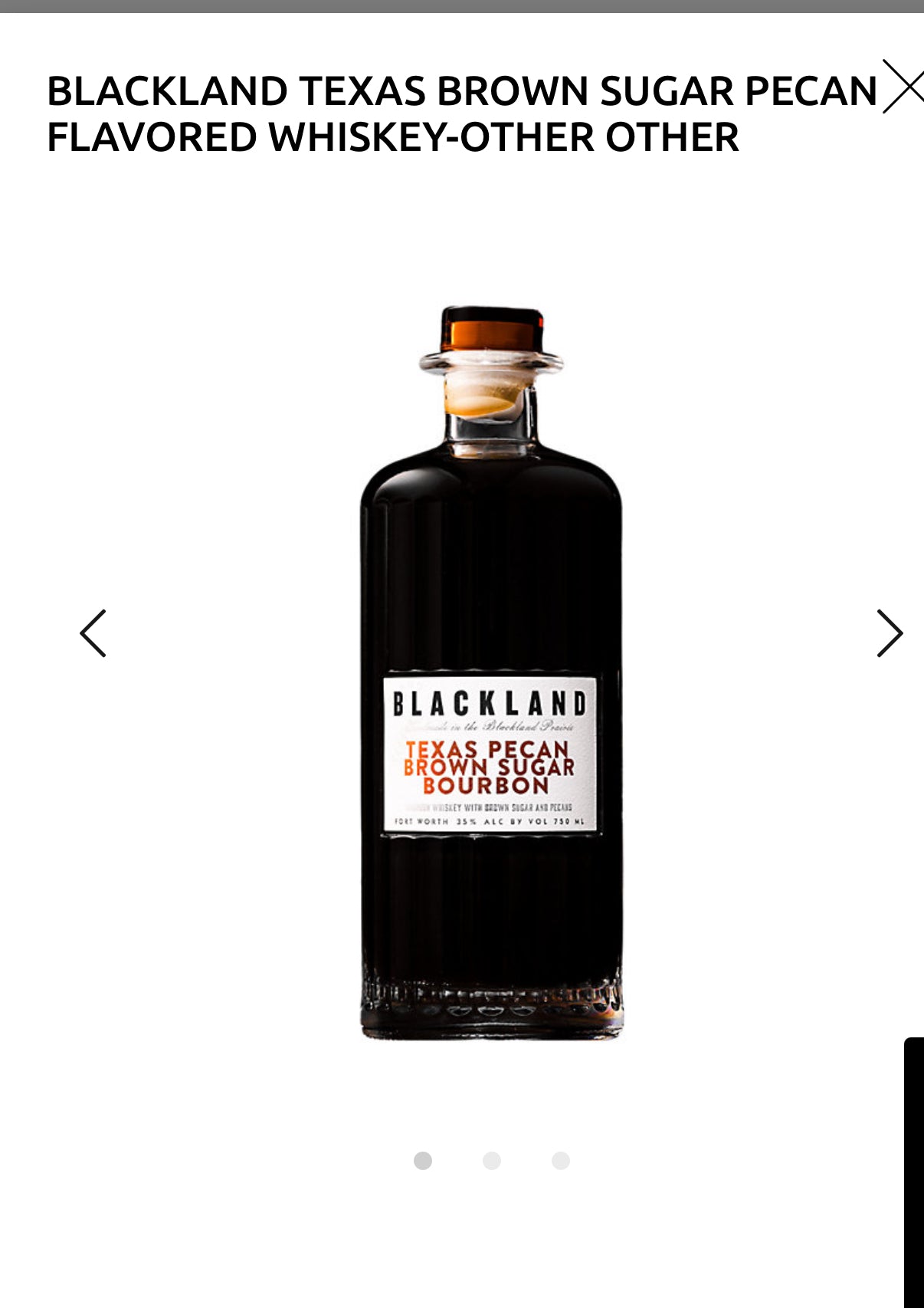 Blackland Texas Brown Sugar Pecan Bourbon 70