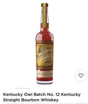 Kentucky Owl Batch No. 12 Kentucky Straight Bourbon Whiskey