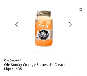 Ole Smoky Orange Shinesicle Cream Liqueur 35