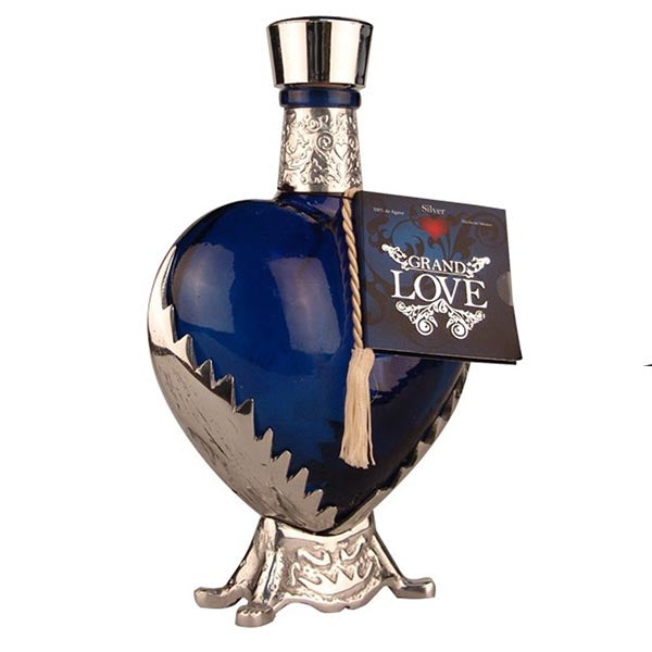 Grand Love Blue Heart Bottle Blanco Tequila