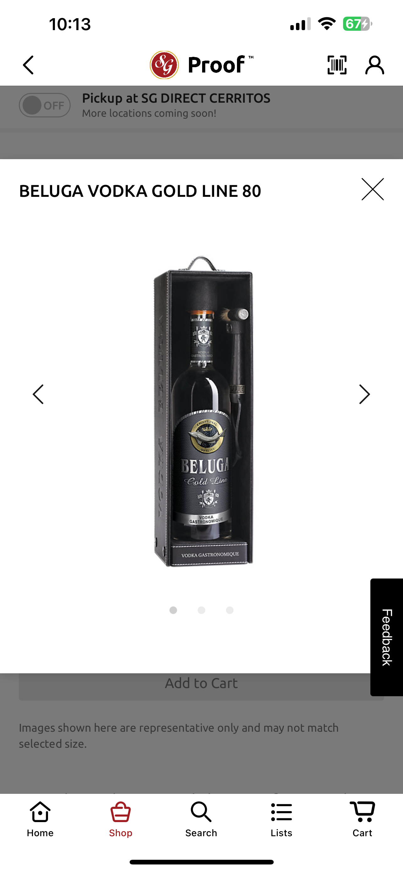 Beluga Vodka Gold Line 80