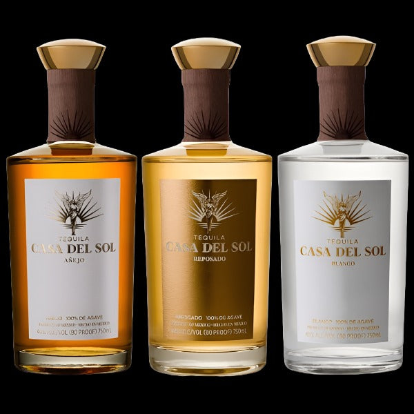 Casa Del Sol Blanco, Reposado, Anejo Tequila Bundle