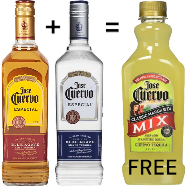 Jose Cuervo Especial Silver + Gold Tequila = Free Margarita Deal