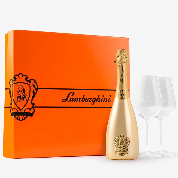 Lamborghini Oro Vino Sparkling Wine Gift Set