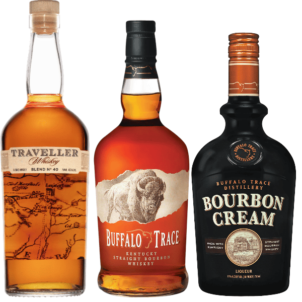 Traveller Blend No. 40, Buffalo Trace and Bourbon Cream 3 Pack Bundle