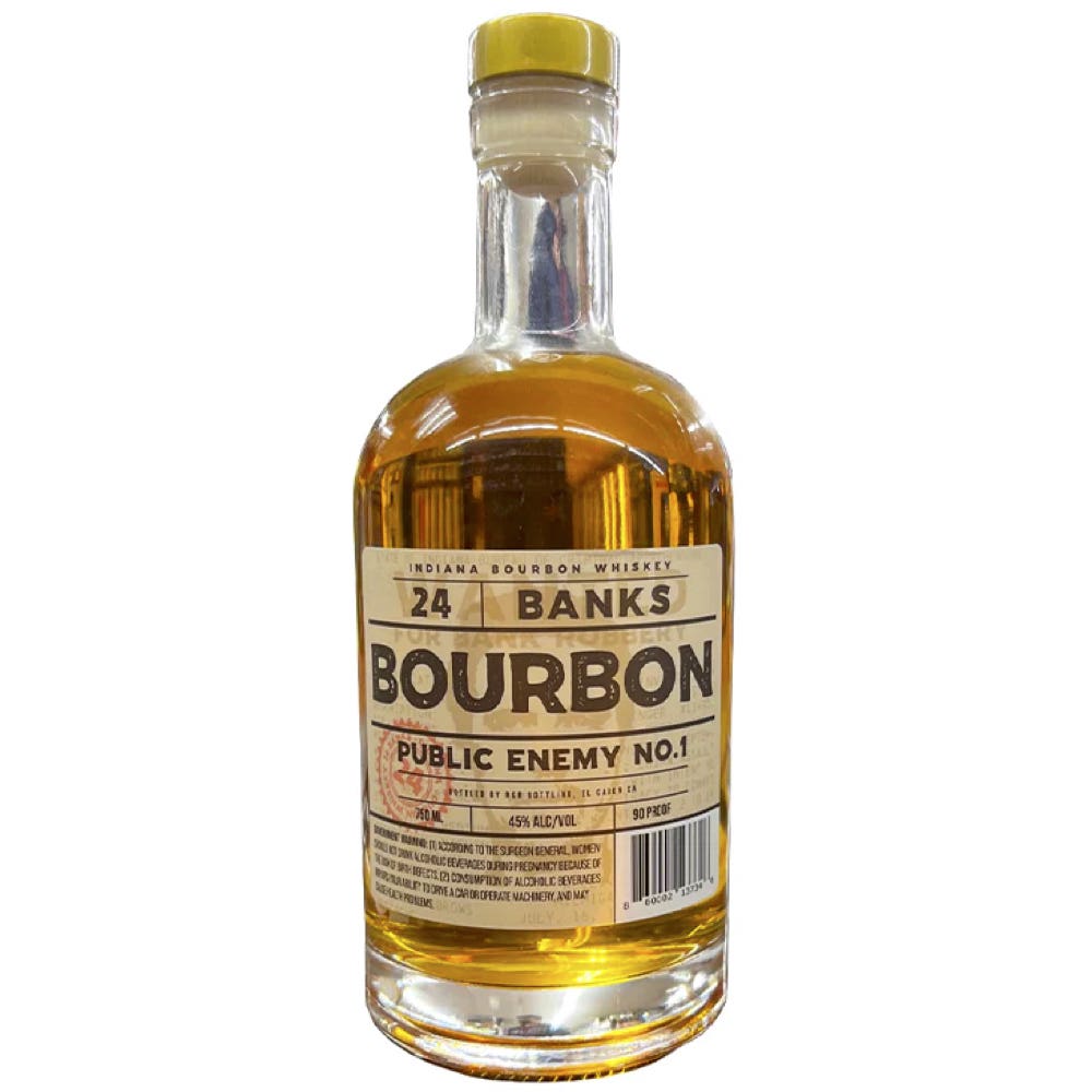 24 Banks Public Enemy No.1 Indiana Bourbon Whiskey - Liquor Daze